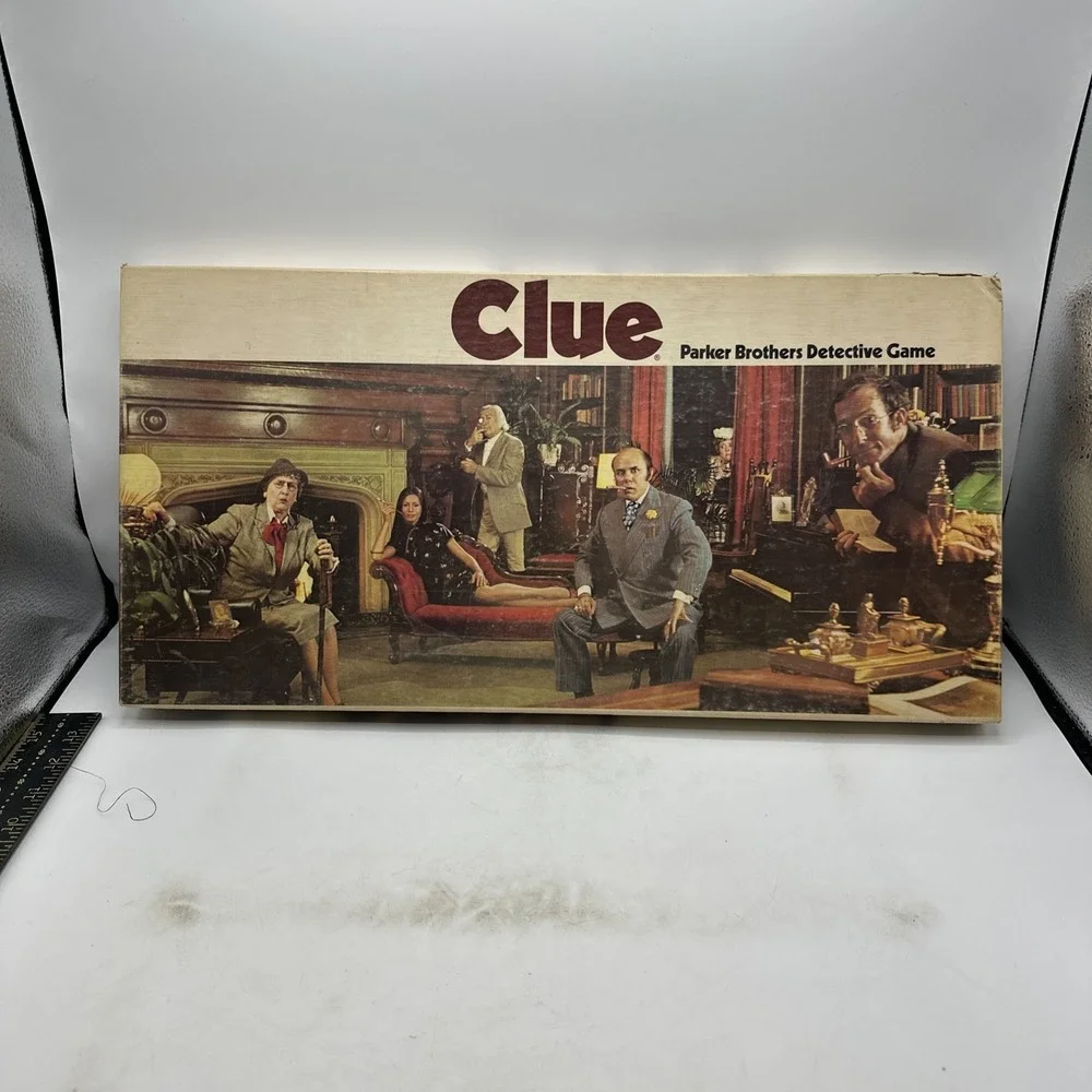 Parker Brothers CLUE‎ Board Game Missing Wrench And Pipe 1972